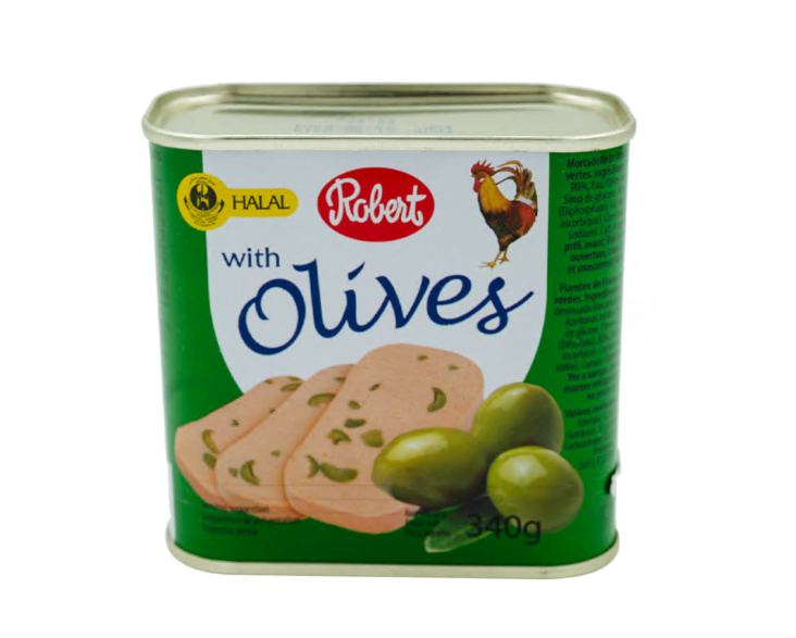 Robert Tavuk Salam Zeytinli / Kana salami oliiveilla 340g TNK - Kana- ja kalkkunasäilykkeet - 6153 - 1