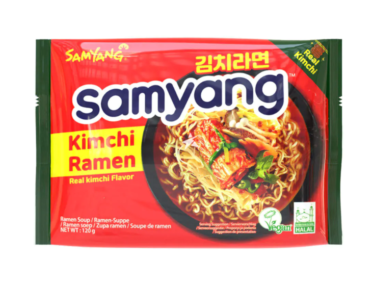 Samyang Kimchi Ramen Pikanuudeli 120g - Nuudelit - 13863 - 1