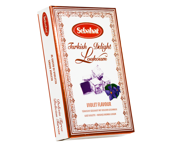 Sebahat Turkish Delight Violetti Flavour / Orvokkikukka makuinen lokum 200g - Turkish Delight & Halvat - 16703 - 1