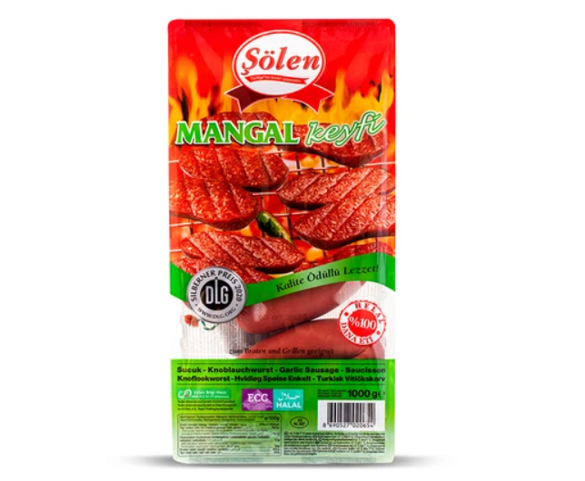 Sölen Mangal Keyfi Kangal Sucuk / Valkosipuli makkara 1kg - Sucuk makkarat - 6203 - 1