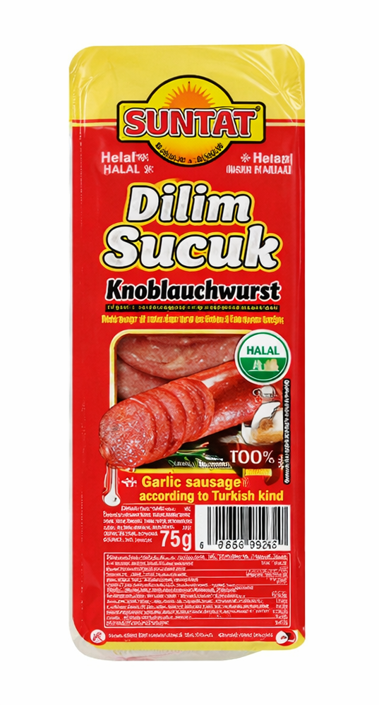 Suntat Dilim Sucuk Garlic Sausages / Viipaloidut valkosipulimakkara 75g - Sucuk makkarat - 19543 - 1