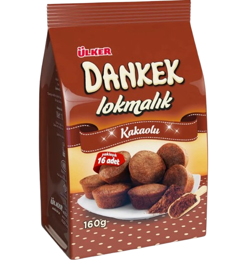 Ulker Dankek Lokmalik Kakaolu Kek / Kaakaomuffinssit 160g - Täytekeksit ja vohvelit - 4913 - 1