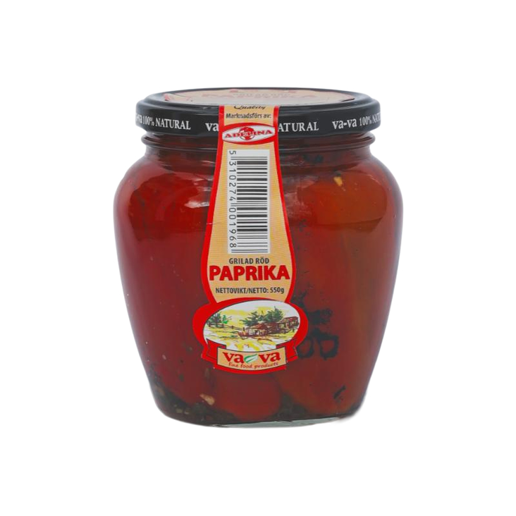 Vava Grill Red Paprika/ Grilattu Paprikka 550g - Tomaatti- ja paprikasäilykkeet - 17573 - 1