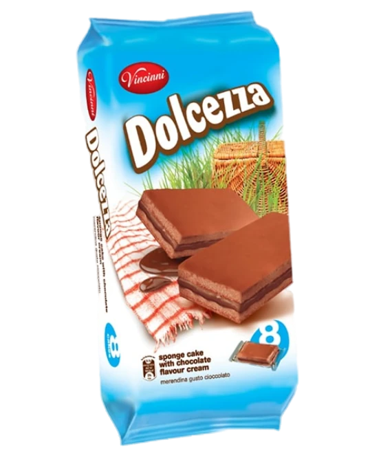 Vincinni Dolcezza Choco/ Suklaamakuinen täytettykakku 180g - Täytekeksit ja vohvelit - 19863 - 1