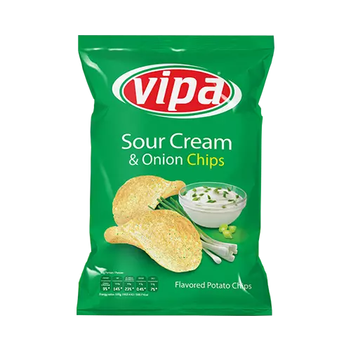 Vipa Chips Sour Cream Onion 140g - Sipsit - 5143 - 1