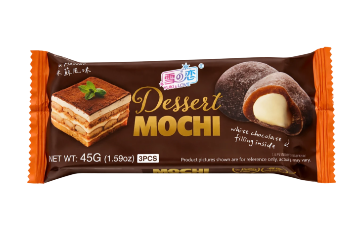 Yuki&Love Mochi Tiramisu Flavour/ Mochi 45g - Konvehdit - 19733 - 1