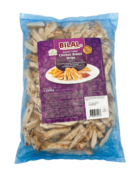 Bilal Chicken Breast Strips/ Kanan pala 10mm 2,5kg - Kana pakasteet - 19614 - 1