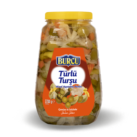 Burcu Turlu Tursu / Kasvissekoitus 3,7kg PET - Vihannessäilykkeet - 1204 - 1