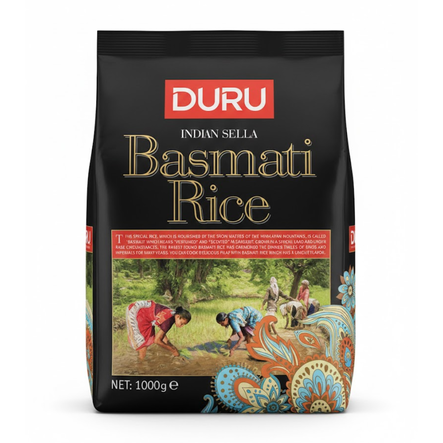 Duru Indian Sella 1121 Basmati Rice / Basmatiriisi 1kg - Basmatiriisit - 2214 - 1