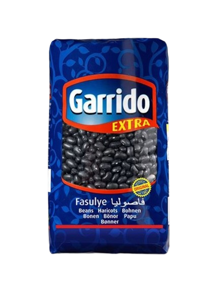Garrido Extra Fasulye / Mustapavut 1kg - Kuivatut pavut - 9804 - 1