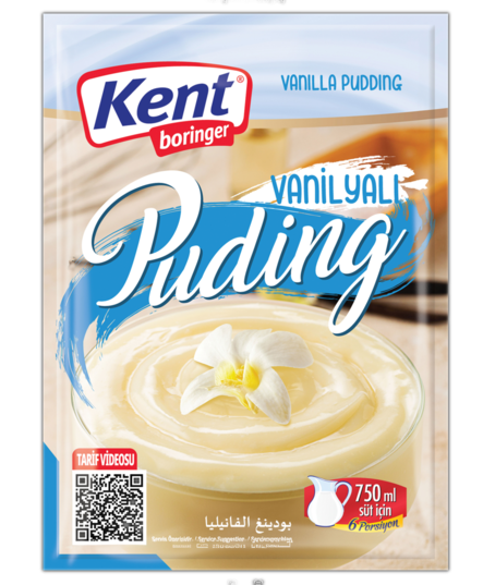 KentBor Vanilla Puding/ Vanilja Vanukasjauhe 125g - Vanukkaat ja jälkiruoka-ainekset - 19094 - 1