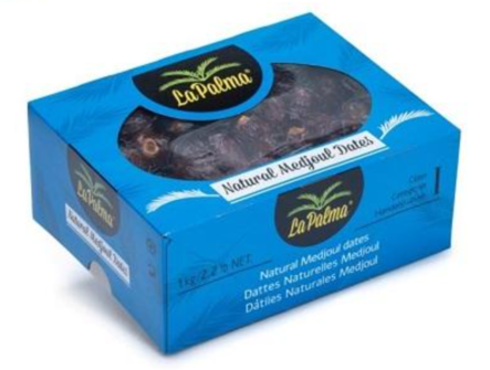 La Palma Natural Medjoul Medium Dates/ Taateli 1kg - Kuivatut hedelmät - 19174 - 1