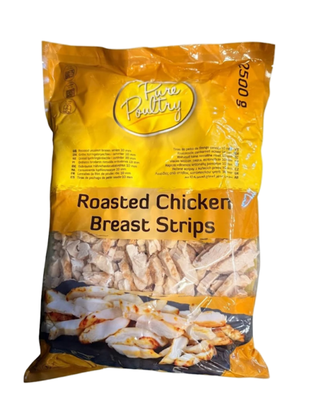Pure Poultry Roasted Chicken Breast Strips / Paahdetut kananrintafileesuik 2,5kg - Kana pakasteet - 20004 - 1