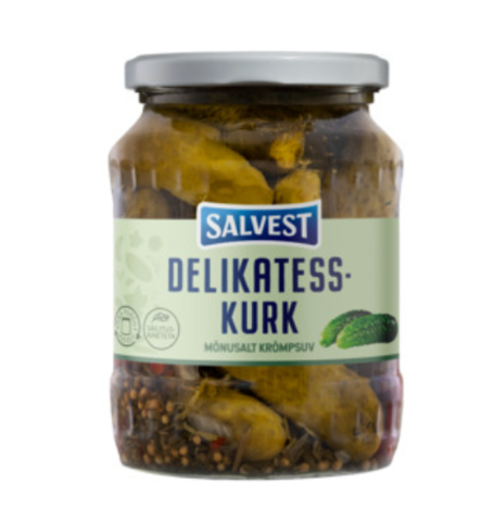 Salvest Marinated Cucumbers/ Suolakurkku 330g CAM - Kurkkusäilykkeet - 19834 - 1