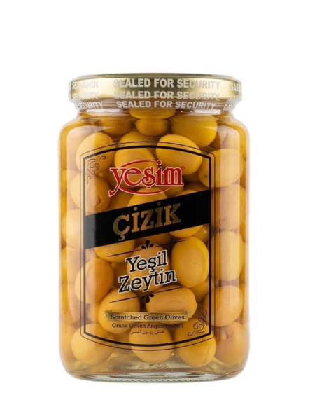 Yesim Cizik Yesil Zeytin / Naarmuuntunut vihreä oliivi 400/750g CAM - Oliivisäilykkeet - 9764 - 1