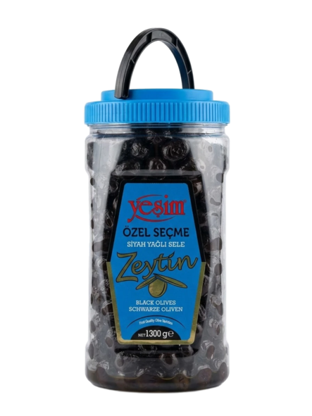Yesim Özel Siyah Yagli Sele/ Musta Oliivi 1,3kg PET - Oliivisäilykkeet - 19674 - 1