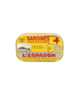 L'Espadon Sardines in Hot Oil/ Sardiinit Tulisessa Ölyssä 125g TNK - Kala- ja äyriäissäilykkeet - 20054 - 1