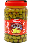Nergiz Aksiyon Zeytin Olive mit Paprika / Vihreät oliivit Paprikoilla 1,2kg PET - Oliivisäilykkeet - 19004 - 1