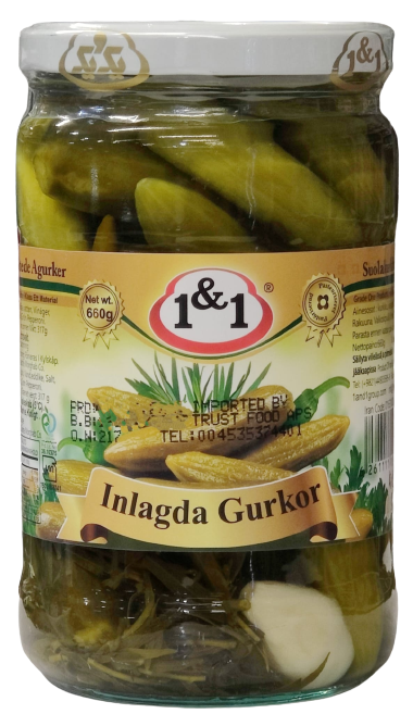 1&1 Pickled Cucumbers / Marinoitu Kurkku 700g CAM - Kurkkusäilykkeet - 34 - 1