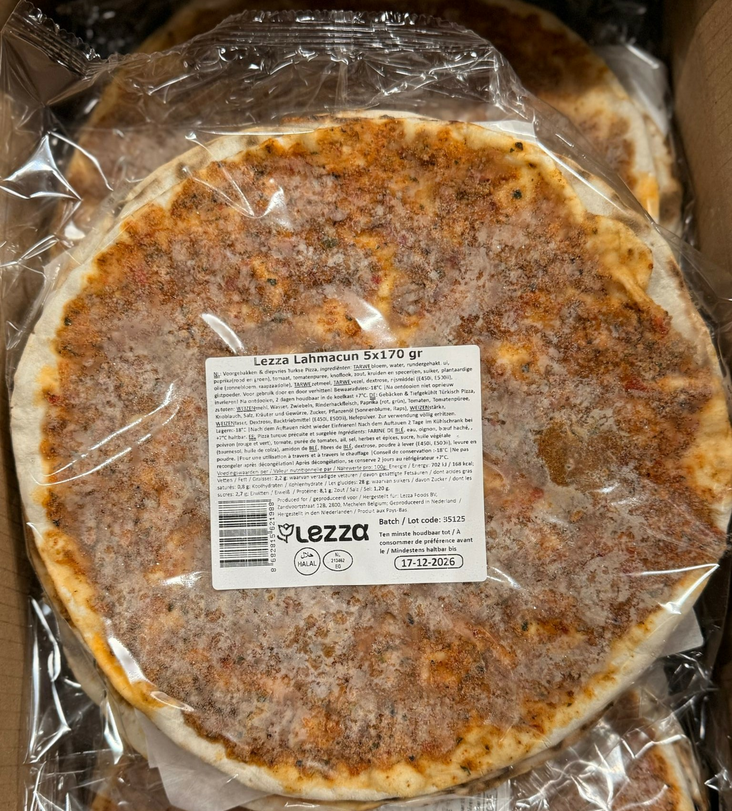 200105 Lezza Lahmacun with Miced Meat 5x170g - Suolaiset leivonnaiset - 19114 - 1