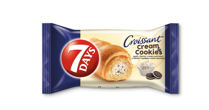 7 Days Crossant Vanilla&Cookies/ Vanijla&Keksi Croisantti 60g - Täytekeksit ja vohvelit - 15994 - 1
