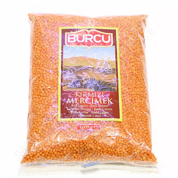 Burcu Kirmizi Futbol Mercimek / Punainen linssi Kokonainen 1kg - Linssit - 1104 - 1