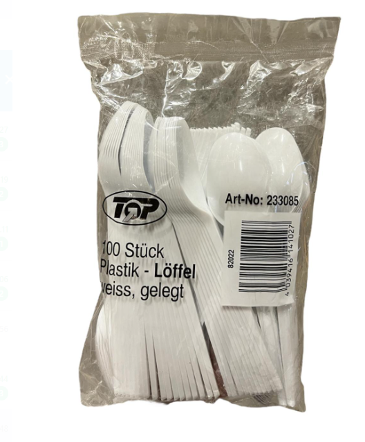 Valk. Kertakäyttölusikka 100kpl 233085 - Take Away -tuotteet - 16204 - 1