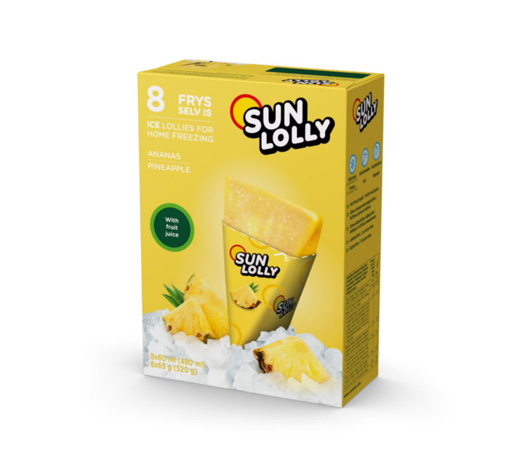 Sun Lolly Mehujää Ananas 8x60ml - Mehut ja nektarit - 17444 - 1