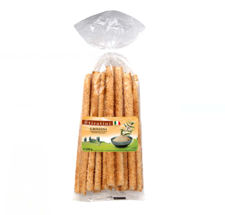 Grissini Breadsticks with sesame/ Seesamitikku 250g - Keksit - 17484 - 1