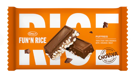 Only Puffed Rice Cocoa / Paisutettu riisi kaakaolla 100g - Täytekeksit ja vohvelit - 18384 - 1