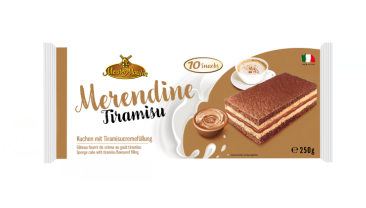 Meister Moulin Sokerikakku Tiramisukreemitäytteellä 250g - Täytekeksit ja vohvelit - 19754 - 1