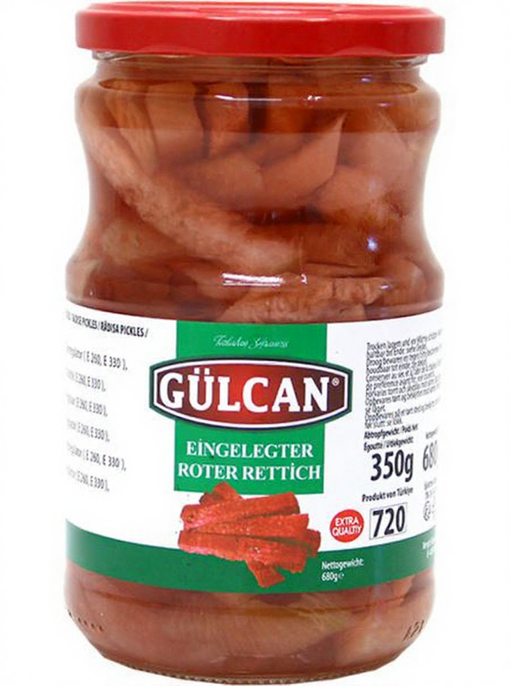 Gulcan Pickled Turnips / Nauris säilyke 720g CAM - Vihannessäilykkeet - 19884 - 1