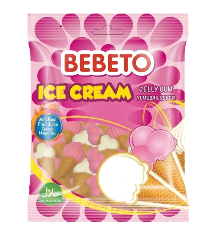 Bebeto Ice Cream Karkkipussi 80g - Irtomakeiset - 794 - 1
