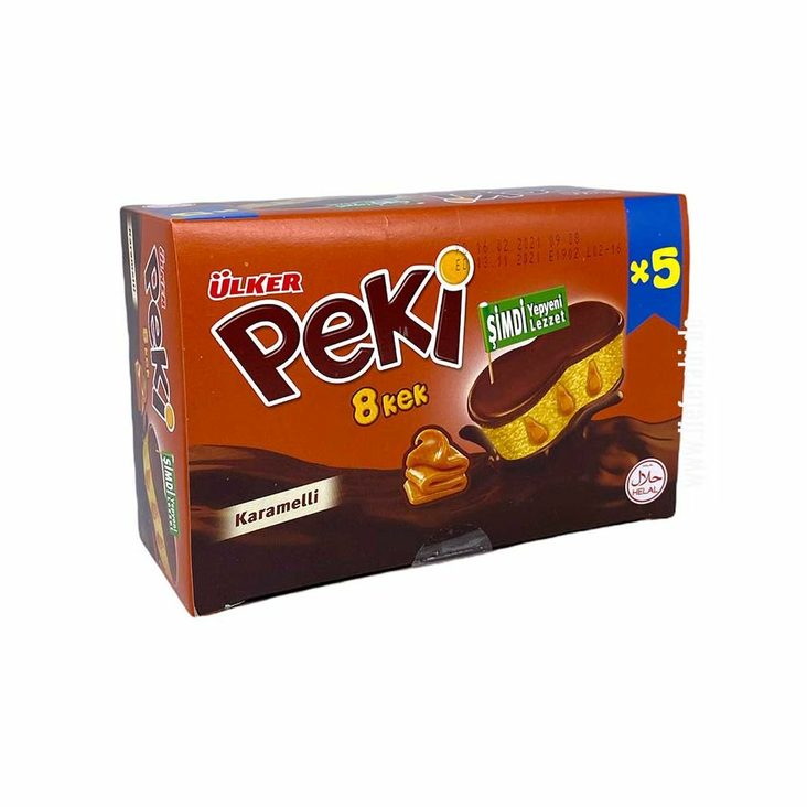 Ulker Peki 8 Cake Chocolate&Caramel/ Suklaa&Karamelli 5x42g - Täytekeksit ja vohvelit - 8184 - 1