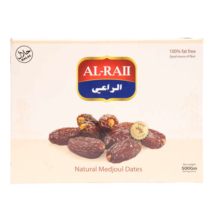 AL-RAII Natural Medjoul Dates Taateli 500g - Kuivatut hedelmät - 18654 - 1