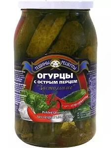 Aldim Pickled Cucumber Peperoni / Suolakurkku pepperonilla 900ml CAM - Kurkkusäilykkeet - 12034 - 1