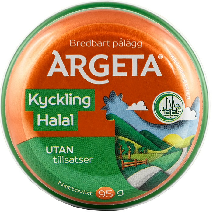 Argeta Kykcling Huhn Halal/ Kanalevite 95g - Kana- ja kalkkunasäilykkeet - 7924 - 1