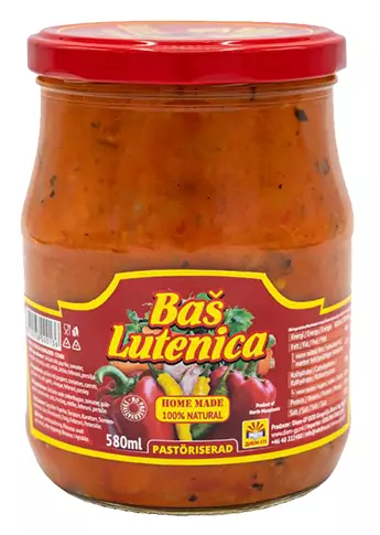 Bas Lutenica 580g CAM - Tomaatti- ja paprikasäilykkeet - 15594 - 1
