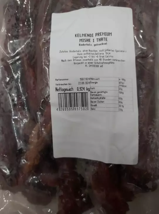 Bosna Suho Meso Smoked Meat / Savustettu liha 33,89 KG - Nauta leikkeleet ja makkarat - 15404 - 1