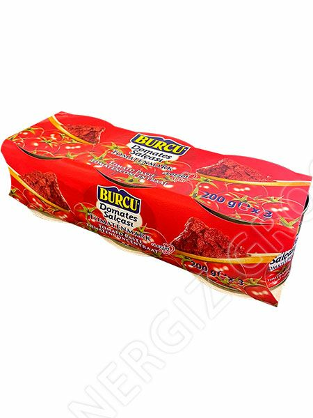 Burcu Domates Salcasi / Tomaattipyree 3x200g TNK - Tomaatti- ja paprikasäilykkeet - 10414 - 1