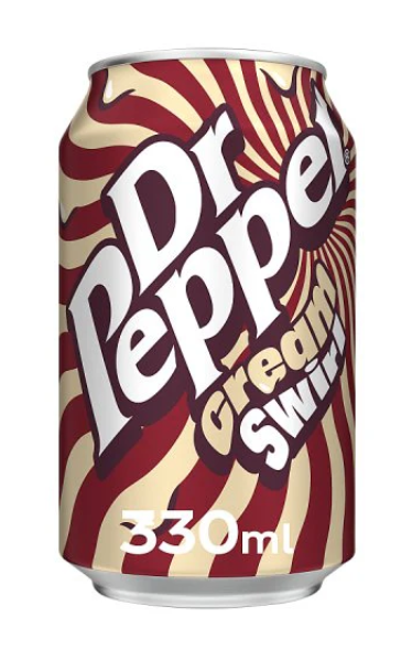 Dr Pepper Cream Swirl 330ml TNK - Limonadit ja virvoitusjuomat - 20124 - 1