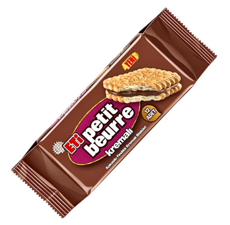 Eti Petit Beurre Cocoa and Hazelnut Keksi 270g - Täytekeksit ja vohvelit - 18114 - 1