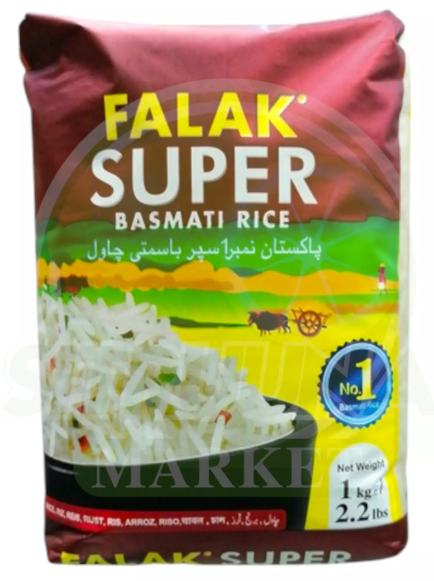 Falak Super Basmati Rice / Erittäin pitkäjyväinen basmatiriisi 1kg - Basmatiriisit - 15804 - 1
