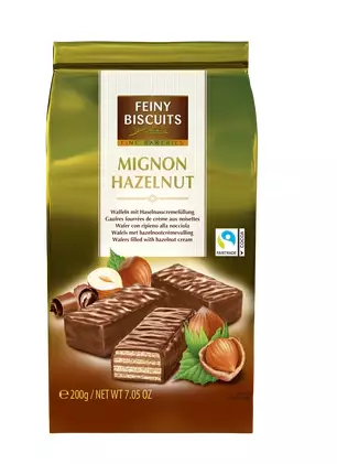 Feiny Biscuits Mignon Hazelnut Keksi 250g - Täytekeksit ja vohvelit - 13924 - 1