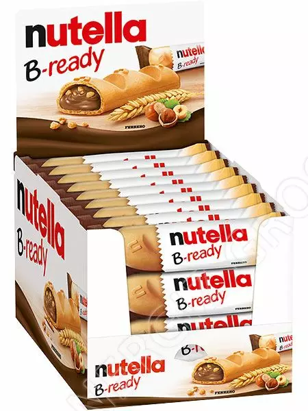 Ferrero Nutella B-ready Vohvelipatukka 22g - Täytekeksit ja vohvelit - 10854 - 1
