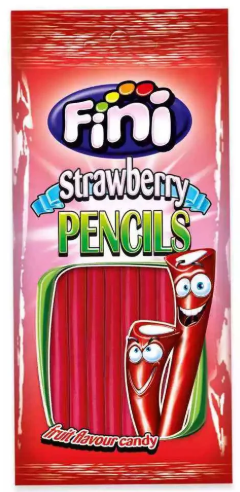 Fini Strawberry Pencils Karkkippussi 75g - Irtomakeiset - 20244 - 1