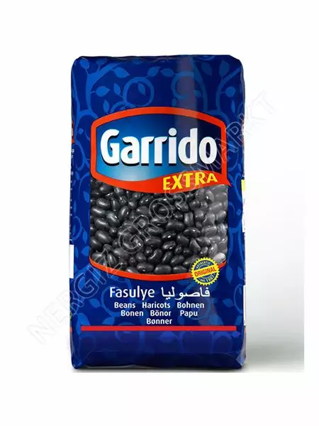 Garrido Extra Fasulye / Mustapavut 1kg - Kuivatut pavut - 9804 - 1
