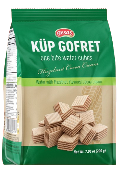 Gesas Hazelnut Cube Waffle/ Vohveli Hasselpähkinäkreemitäytteellä 200g - Täytekeksit ja vohvelit - 21644 - 1