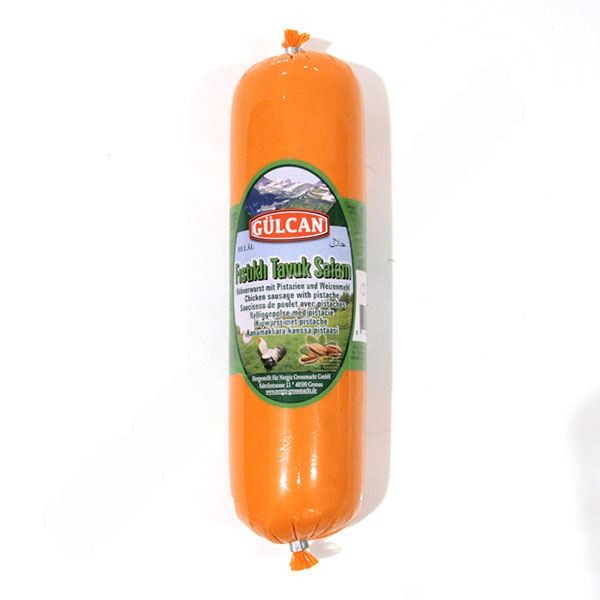 Gulcan Fistikli Tavuk Salam / Kana salaami pistaasilla 500g - Kana leikkeleet ja makkarat - 2734 - 1