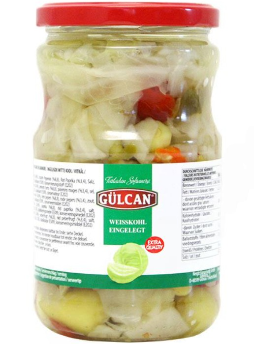 Gulcan Tursu Lahana Paprika/ Kasvissekoitus 720g - Vihannessäilykkeet - 16334 - 1